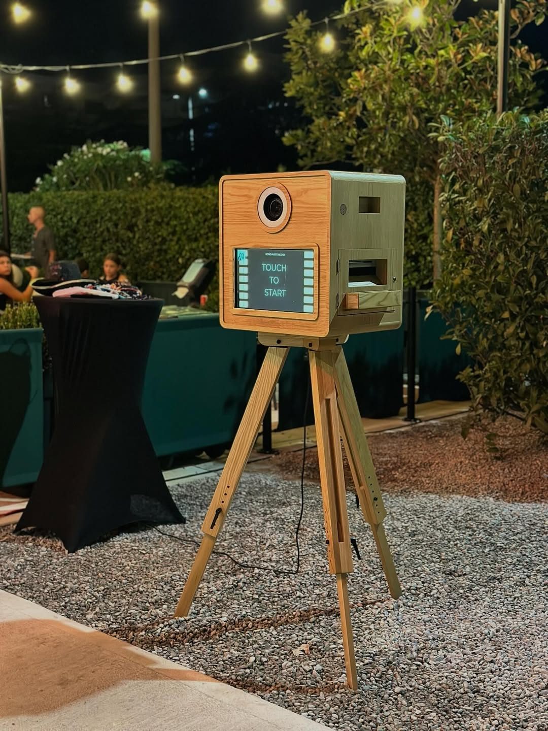 Vintage photo booth s dodirnim zaslonom na eventu u Hrvatskoj